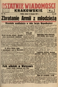 Ostatnie Wiadomości Krakowskie. 1937, nr 315