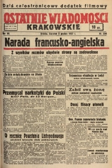 Ostatnie Wiadomości Krakowskie. 1937, nr 334