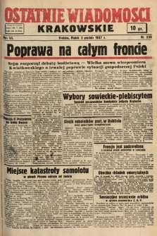 Ostatnie Wiadomości Krakowskie. 1937, nr 335