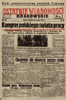 Ostatnie Wiadomości Krakowskie. 1938, nr 19