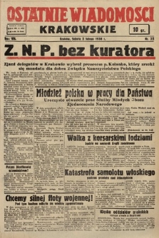 Ostatnie Wiadomości Krakowskie. 1938, nr 35