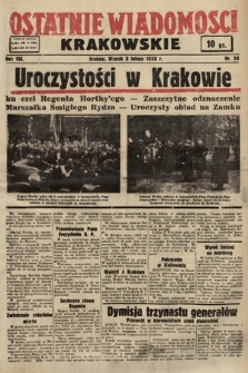 Ostatnie Wiadomości Krakowskie. 1938, nr 38