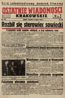 Ostatnie Wiadomości Krakowskie. 1938, nr 40