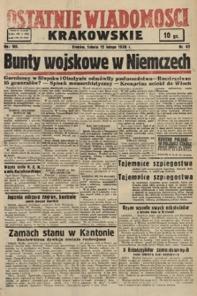 Ostatnie Wiadomości Krakowskie. 1938, nr 42