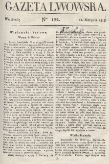 Gazeta Lwowska. 1818, nr 122