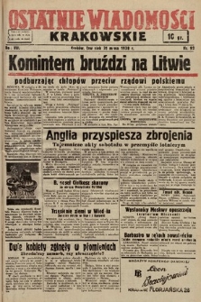 Ostatnie Wiadomości Krakowskie. 1938, nr 92
