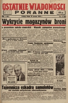 Ostatnie Wiadomości Poranne. 1938, nr 8