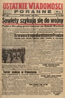 Ostatnie Wiadomości Poranne. 1938, nr 35