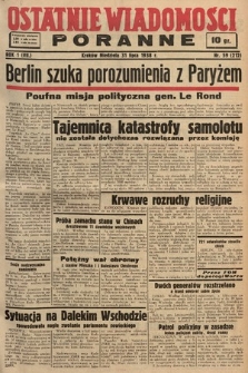 Ostatnie Wiadomości Poranne. 1938, nr 59