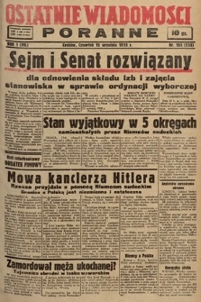 Ostatnie Wiadomości Poranne. 1938, nr 105