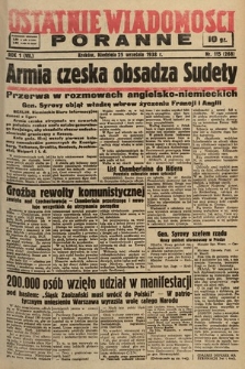 Ostatnie Wiadomości Poranne. 1938, nr 115