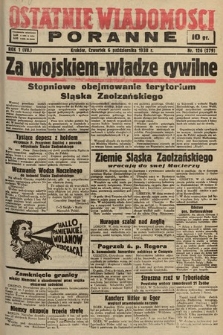 Ostatnie Wiadomości Poranne. 1938, nr 126
