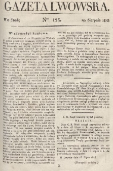 Gazeta Lwowska. 1818, nr 125