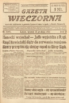 Gazeta Wieczorna. 1920, nr 5597
