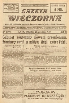 Gazeta Wieczorna. 1920, nr 5599