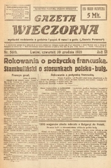 Gazeta Wieczorna. 1920, nr 5610