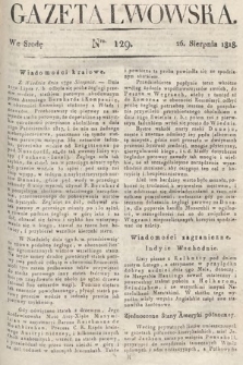 Gazeta Lwowska. 1818, nr 129