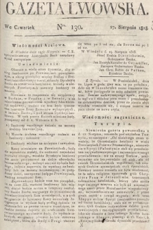Gazeta Lwowska. 1818, nr 130