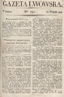 Gazeta Lwowska. 1818, nr 131