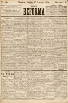 Nowa Reforma. 1890, nr 38