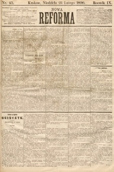 Nowa Reforma. 1890, nr 45