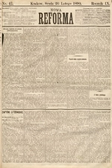 Nowa Reforma. 1890, nr 47