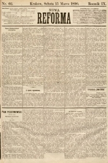 Nowa Reforma. 1890, nr 62
