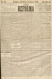 Nowa Reforma. 1890, nr 63