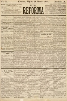 Nowa Reforma. 1890, nr 72