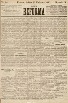 Nowa Reforma. 1890, nr 84
