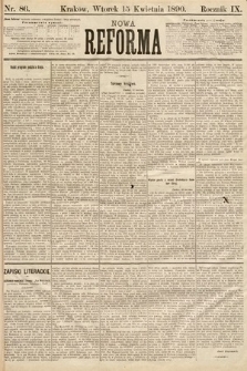 Nowa Reforma. 1890, nr 86