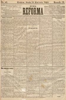 Nowa Reforma. 1890, nr 87