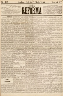 Nowa Reforma. 1890, nr 112