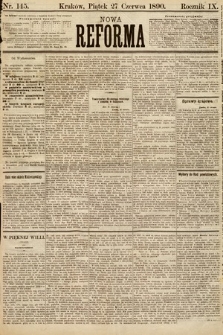 Nowa Reforma. 1890, nr 145