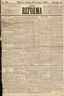 Nowa Reforma. 1890, nr 146