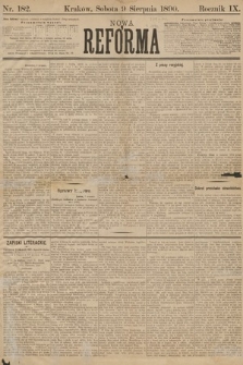 Nowa Reforma. 1890, nr 182