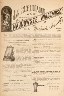 Najnowsze Wiadomości o Wyrobach Żelaznych. 1890, nr 3