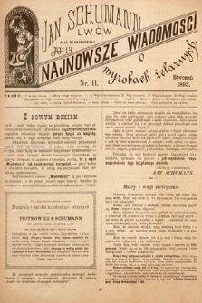 Najnowsze Wiadomości o Wyrobach Żelaznych. 1893 nr 11