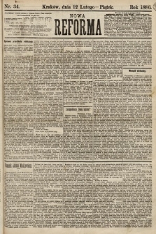 Nowa Reforma. 1886, nr 34