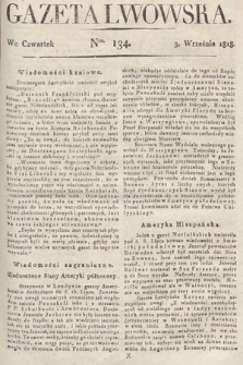 Gazeta Lwowska. 1818, nr 134