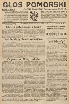 Głos Pomorski. 1924, nr 39