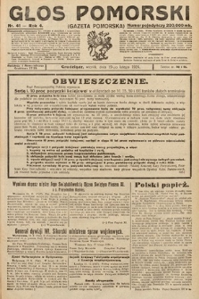 Głos Pomorski. 1924, nr 41