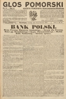 Głos Pomorski. 1924, nr 91