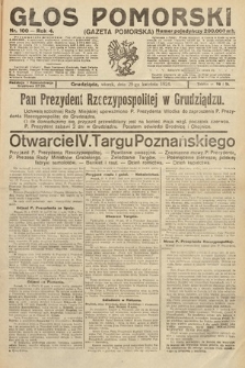 Głos Pomorski. 1924, nr 100