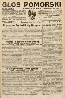 Głos Pomorski. 1924, nr 153