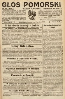 Głos Pomorski. 1924, nr 164