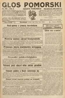 Głos Pomorski. 1924, nr 168