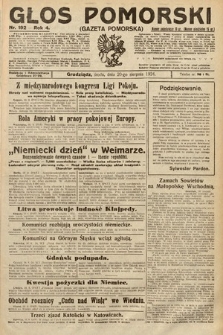 Głos Pomorski. 1924, nr 192