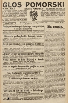 Głos Pomorski. 1924, nr 224