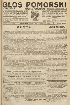 Głos Pomorski. 1924, nr 264
